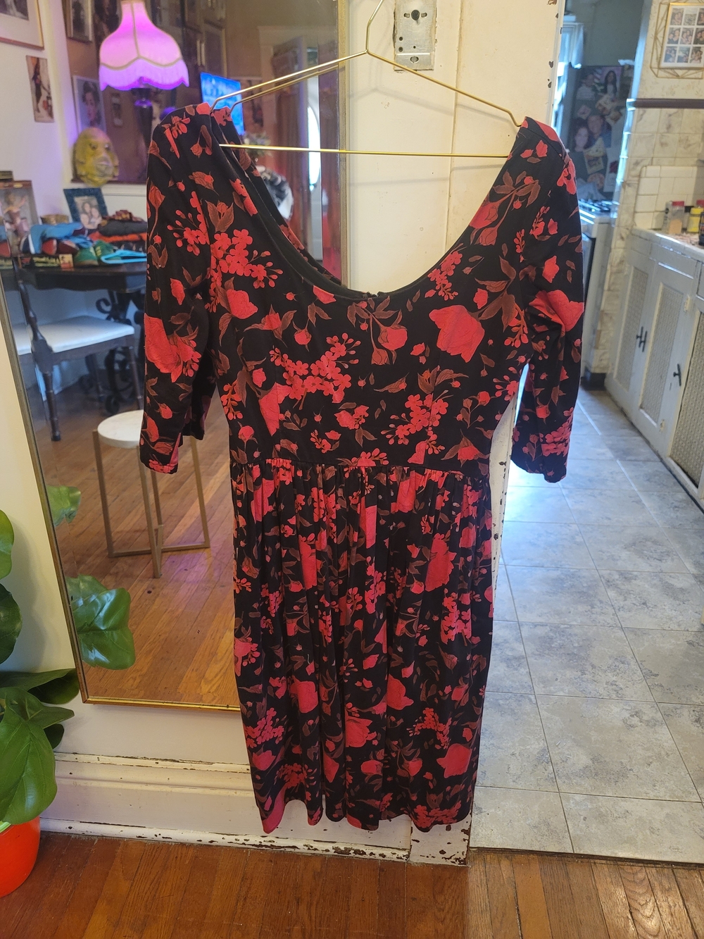 Bettie Paige Unique Vintage Floral Swing Dress